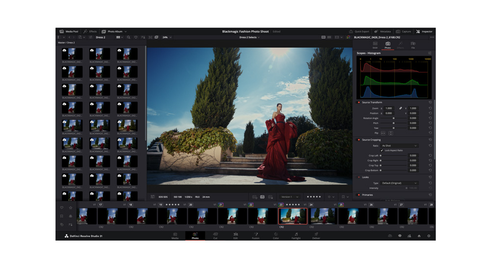 DaVinci Resolve 21.1 Photo stranica za obradu fotografija